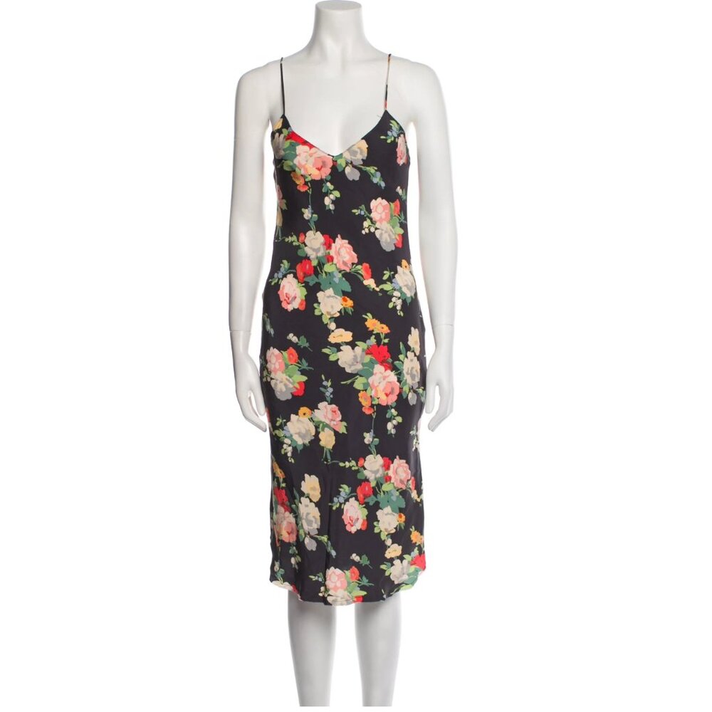 Nili Lotan Floral Slip Dress XS
